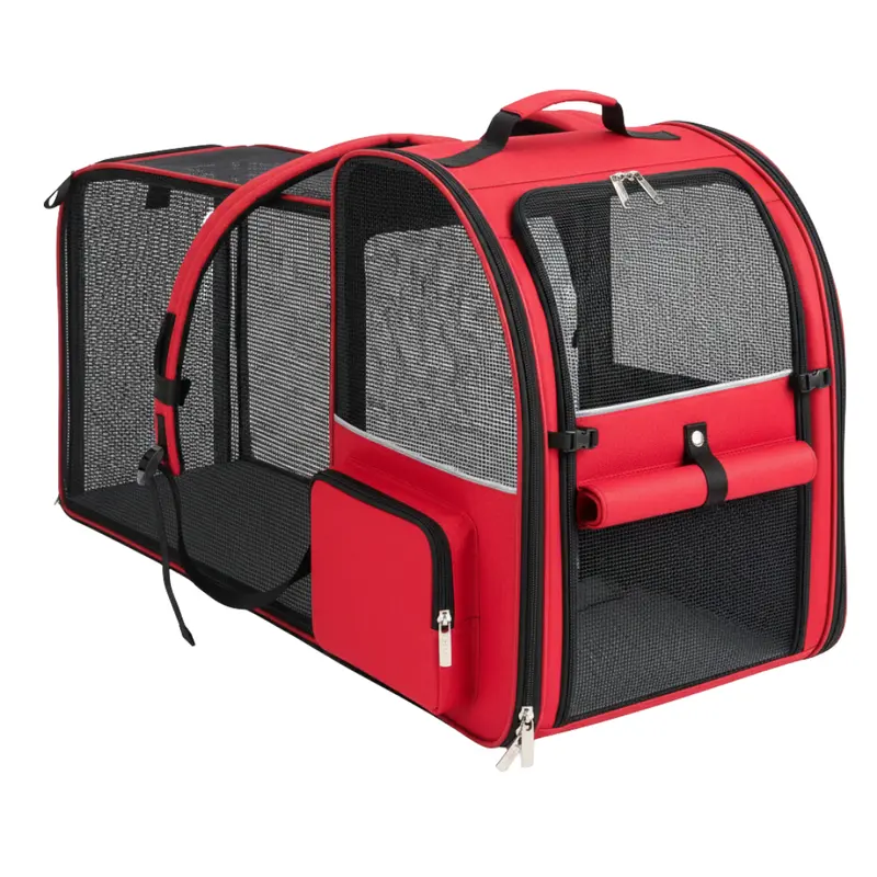 Ventilated Cat Carrier Backpack – Expandable Compartment and UV-Blocking Shade Cover