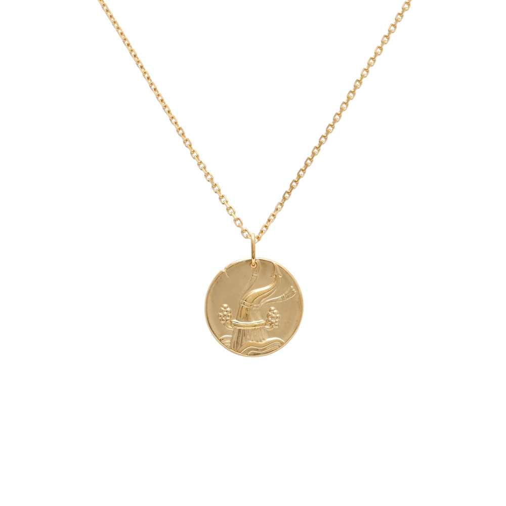Van Cleef & Arpels Zodiac Aquarius Necklace 18K Yellow Gold