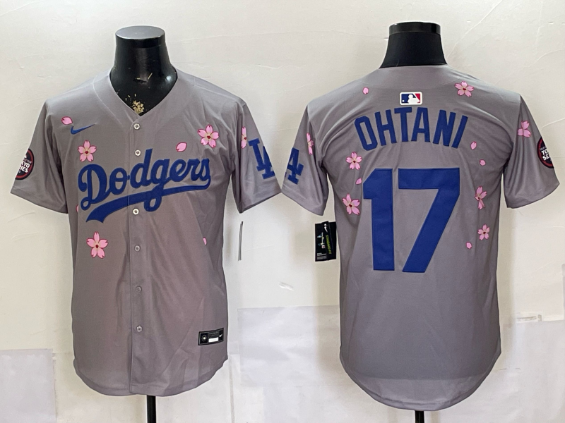 Men's Los Angeles Dodgers Shohei Ohtani #17 Gray Alternate Limited Jersey