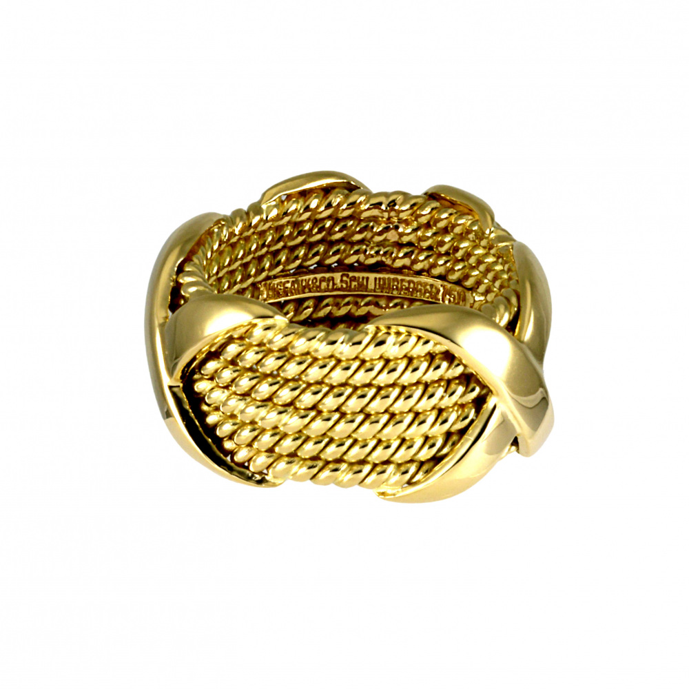 Tiffany & Co. Schlumberger Ring 18K Yellow Gold