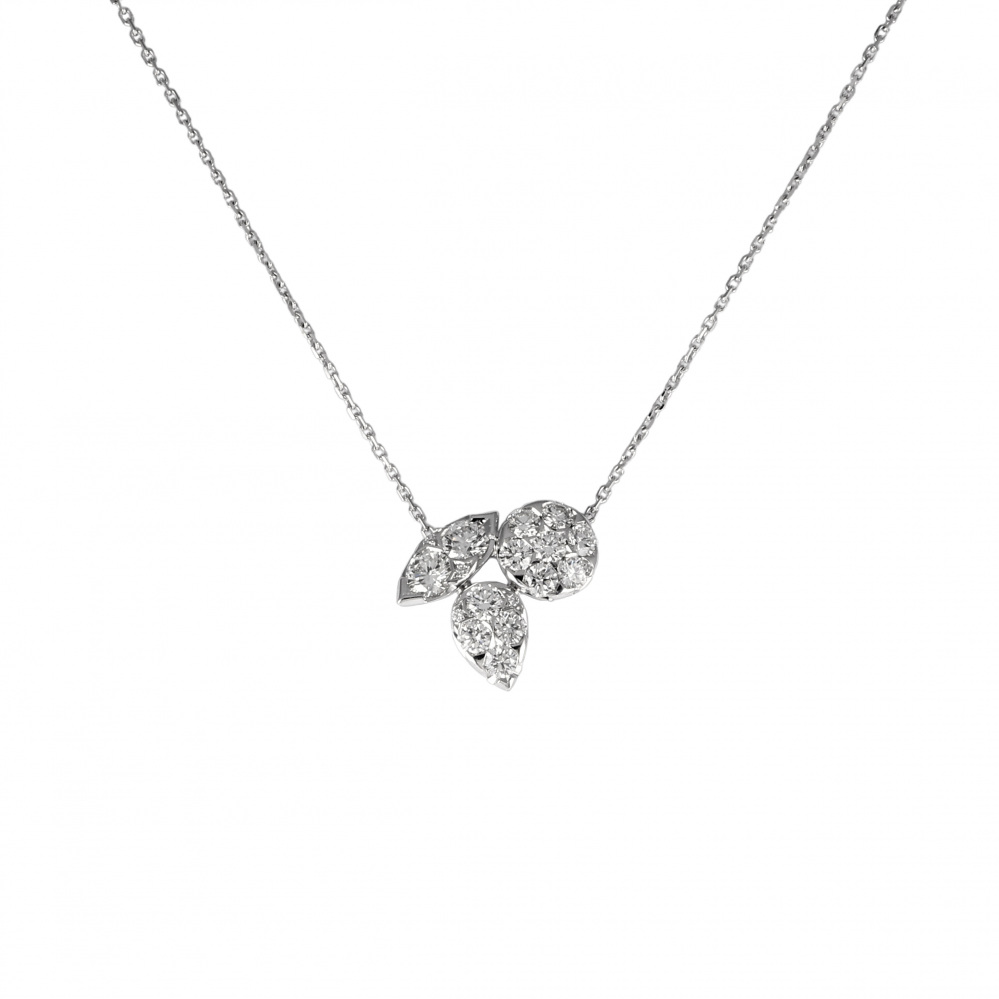Cartier Pruydoux Necklace 18K White Gold Diamond CRN7424284