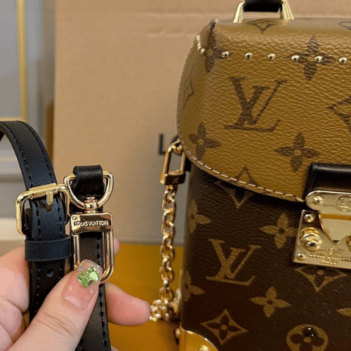 Louis Vuitton Petite Malle Camera Box Monogram & Monogram Reverse 4.9 Inches M82465