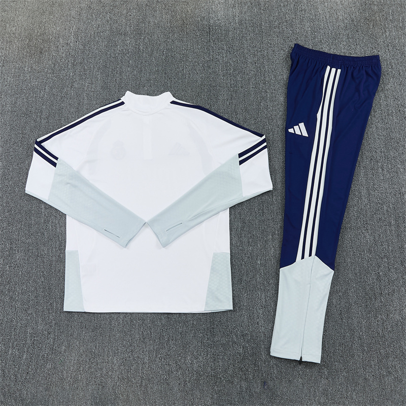 Adult / Kids 2627 Real Madrid Half Zipper Training Suit