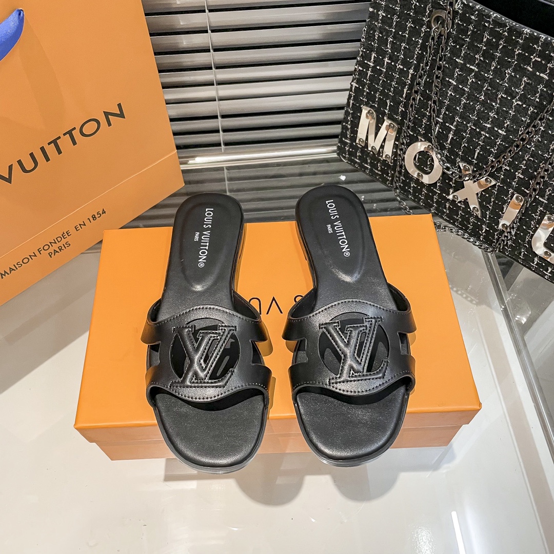 LV openwork flat sandals - cnluxepick