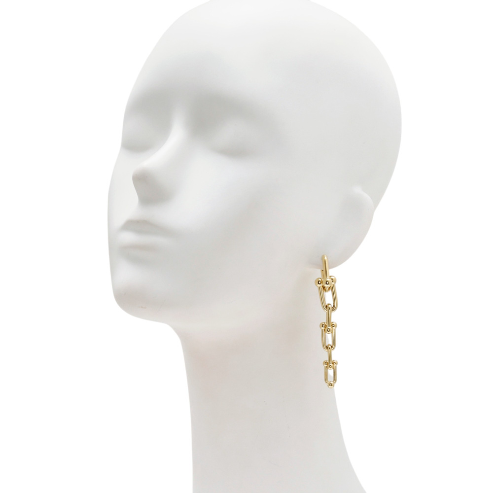 Tiffany & Co. Hardware Graduated Earrings 18K Yellow Gold 60006354