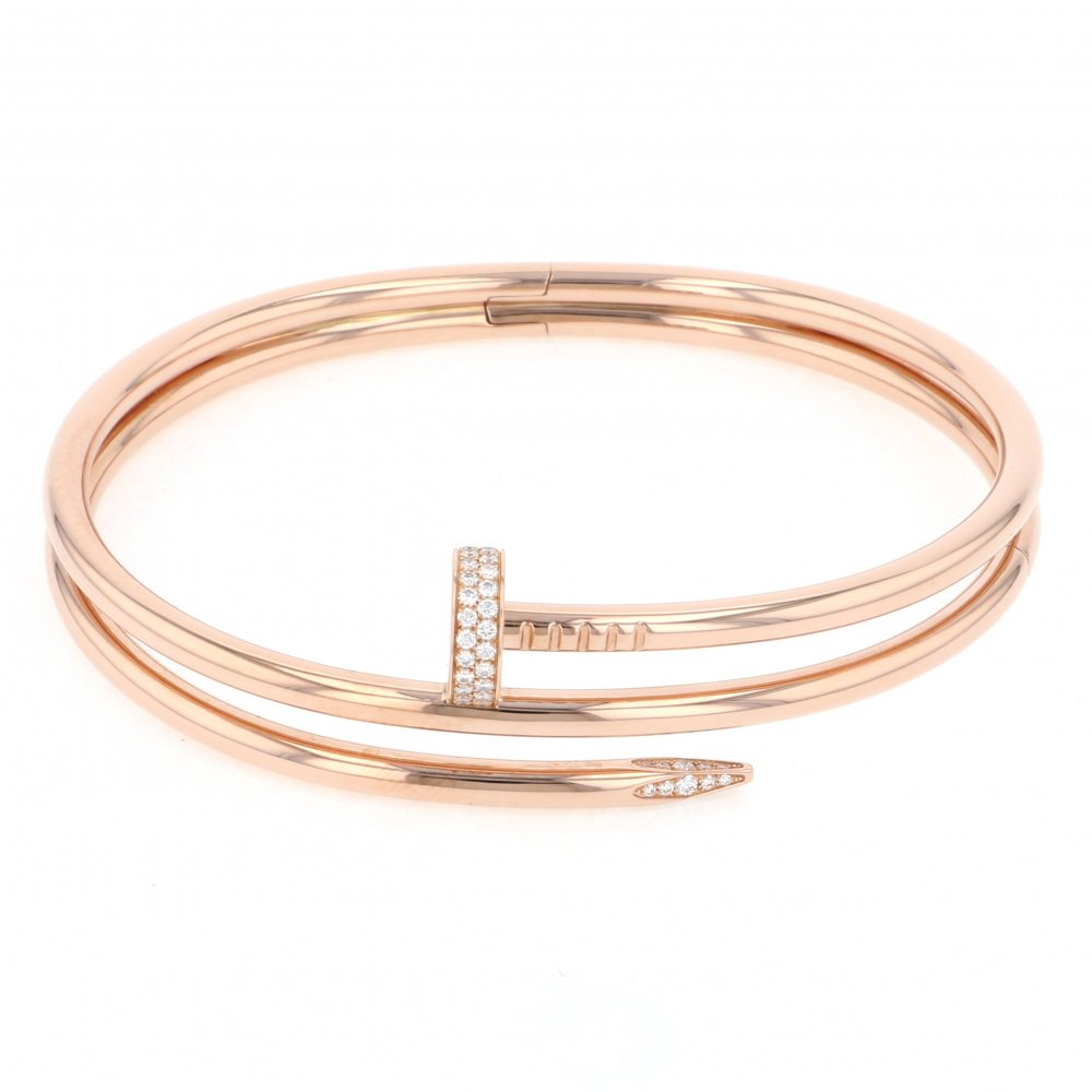 Cartier Juste un Clou Bracelet 18K Rose Gold Diamond
