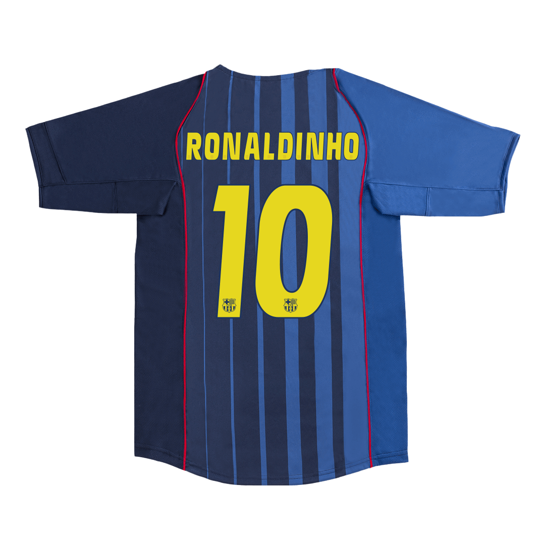 Retro Soccer Jersey RONALDINHO #10 Barcelona Away 2004/05