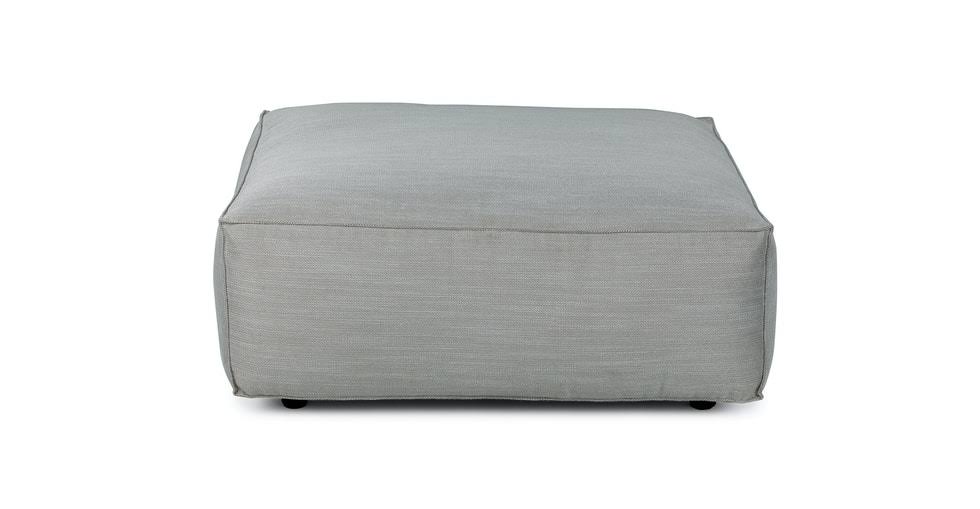 Gray Fabric Modular Ottoman | Article Solae Modern Furniture