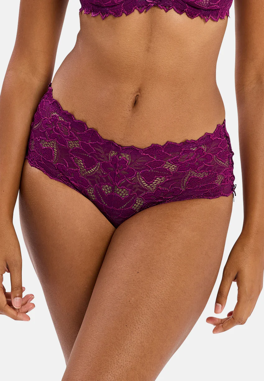 Lot de 2 culottes Arum Magenta Pourpre et Vert Aquifère