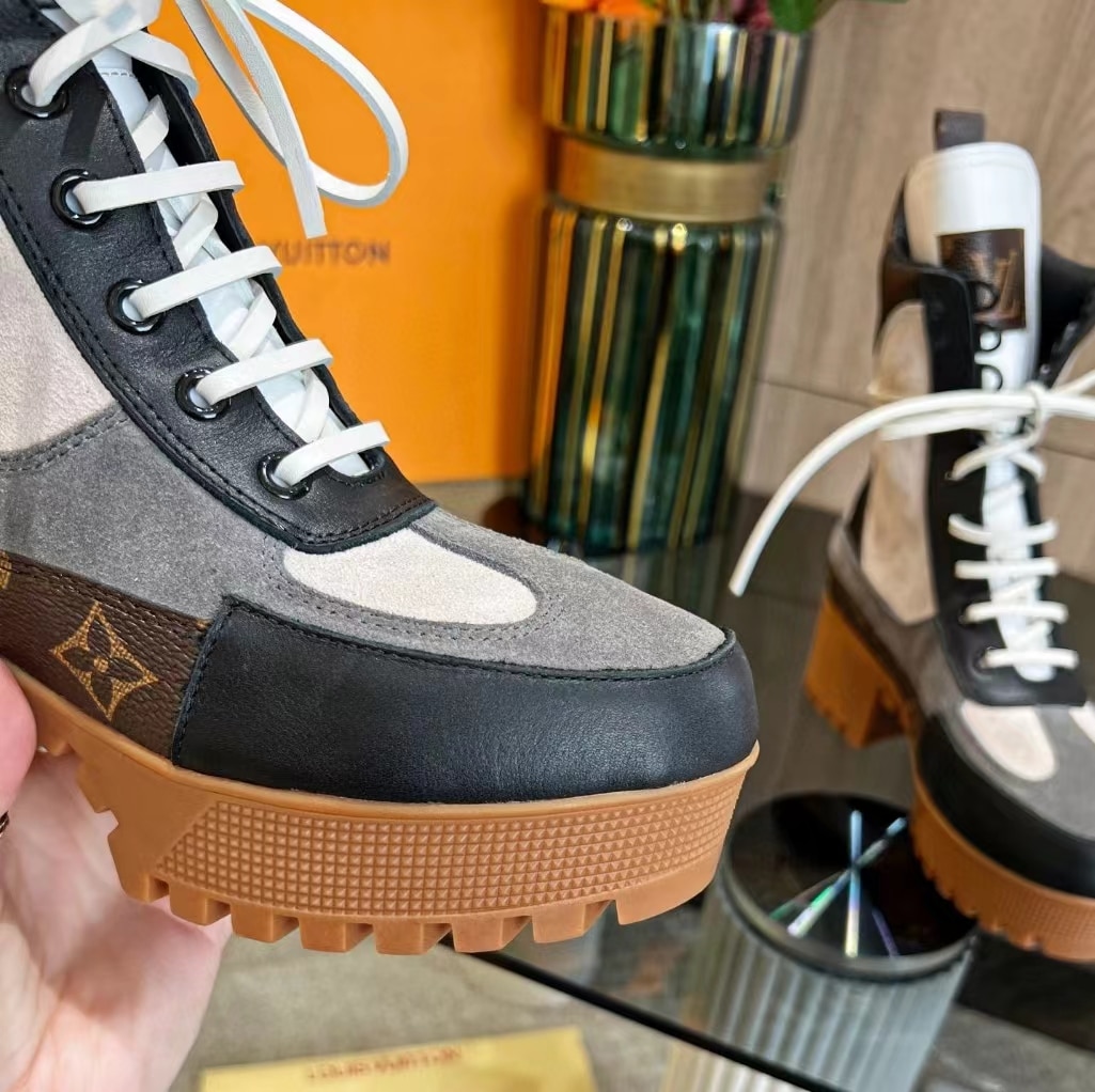 Louis Vuitton Laureate Ankle Boots Dark Grey 1Aap8B