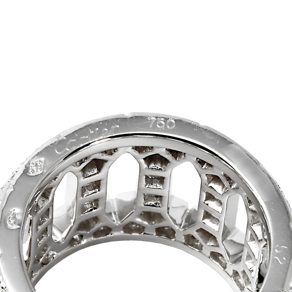 Cartier Antalya 18k White Gold Ring Diamond