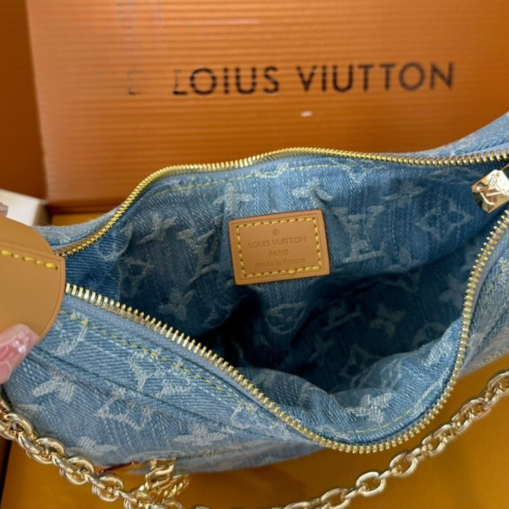 Louis Vuitton LV By The Pool Loop Denim Blue 9.1 Inches M24846