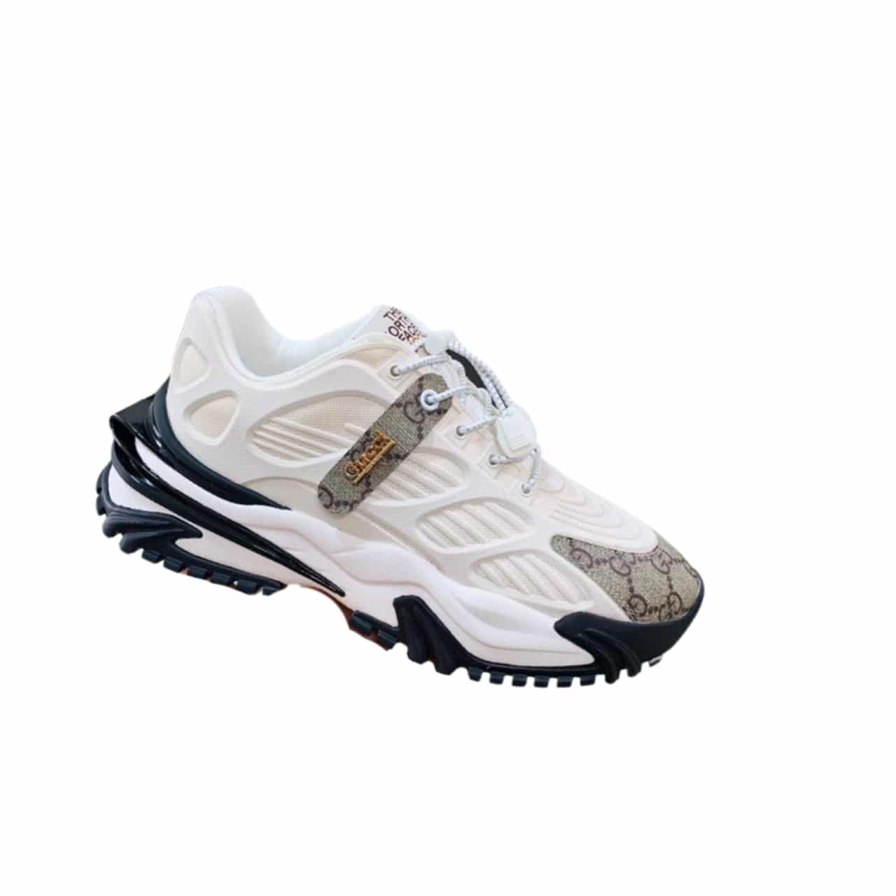 Gucci Gg Men?S Sneaker Rubber Leather White