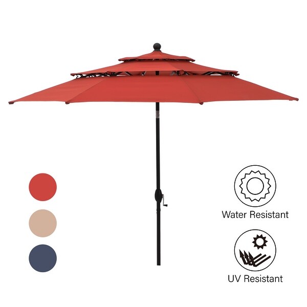 MAISON ARTS 5/7piece Patio Dining Set,4/6 Rattan Swivel Chairs with Cushion and 1 Metal Table with Umbrella Hole