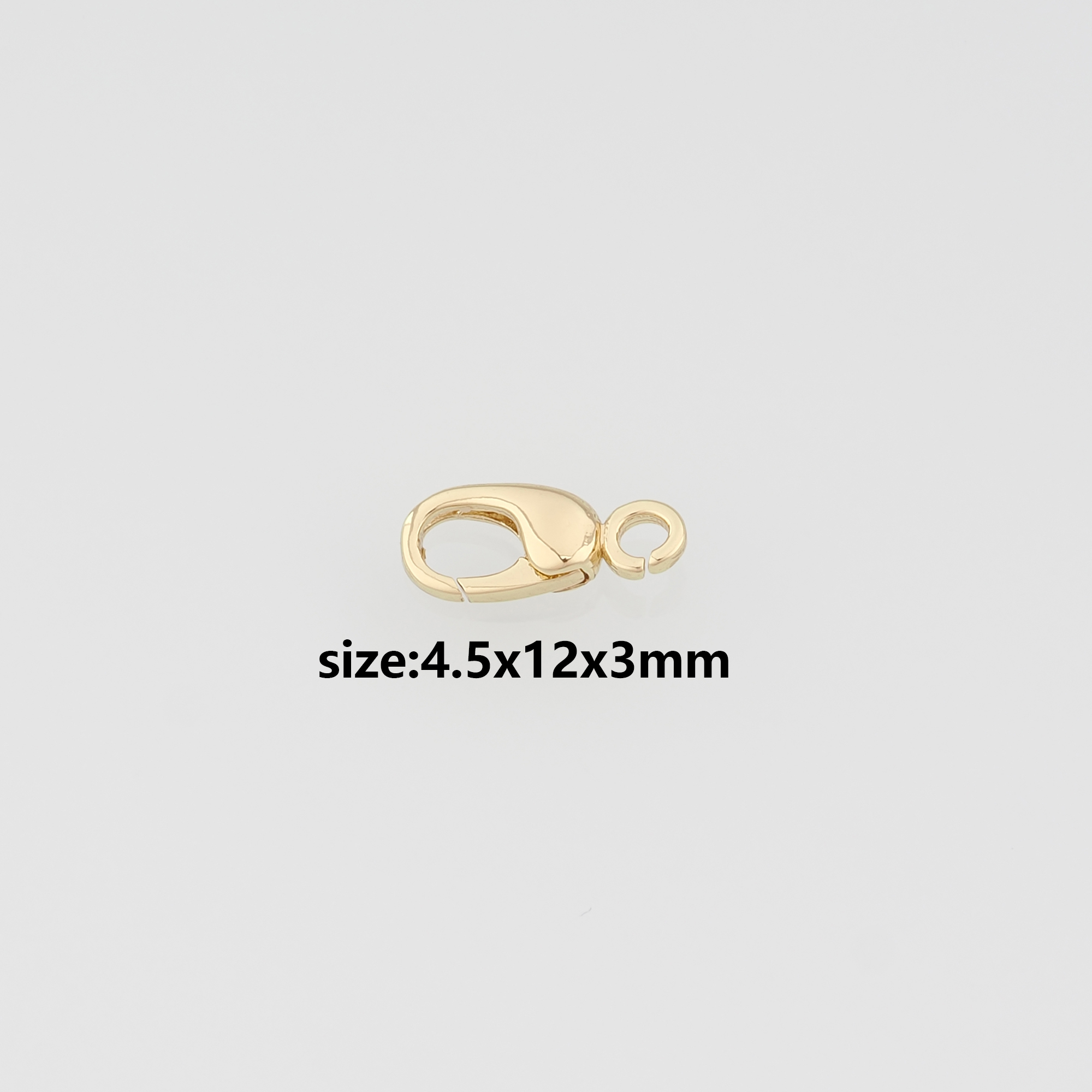 18K Gold Filled Lobster Claw Clasp,Lobster Clasp Lock,Spring Buckle for DIY Jewelry Necklace Bracelet