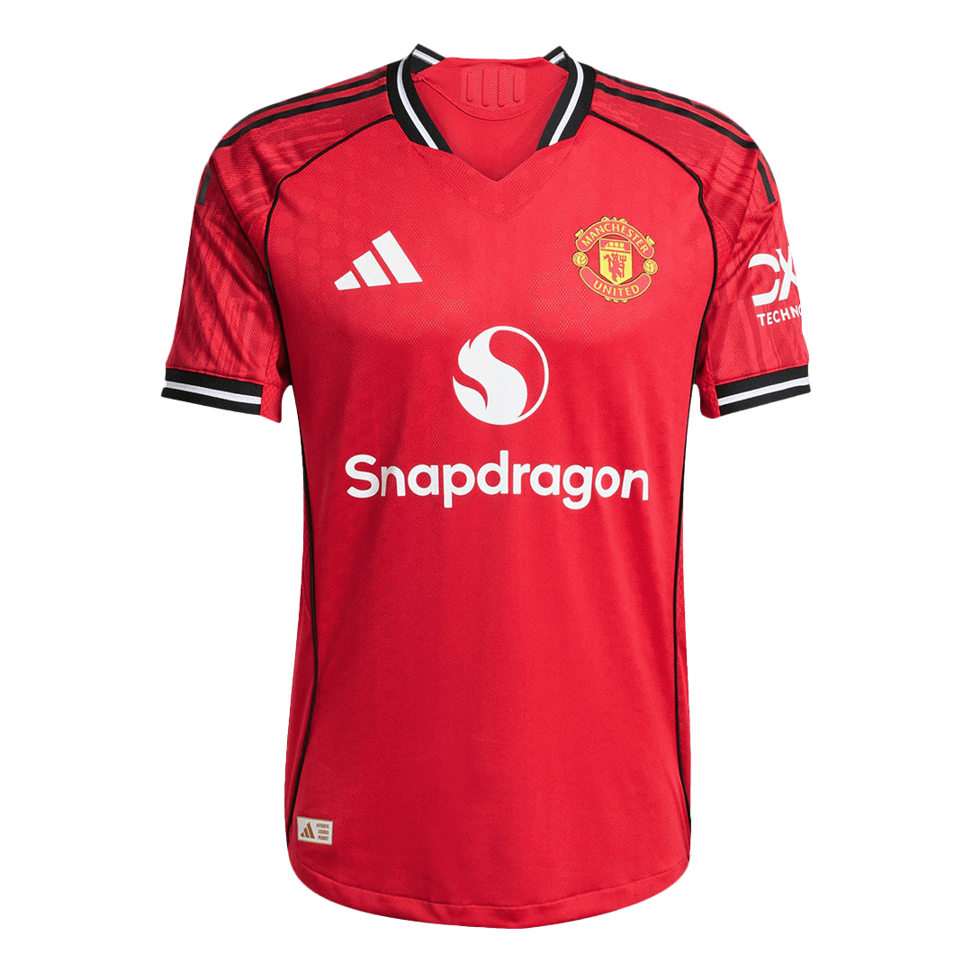 B.FERNANDES #8 Manchester United Home Player Version Jersey 2025/26