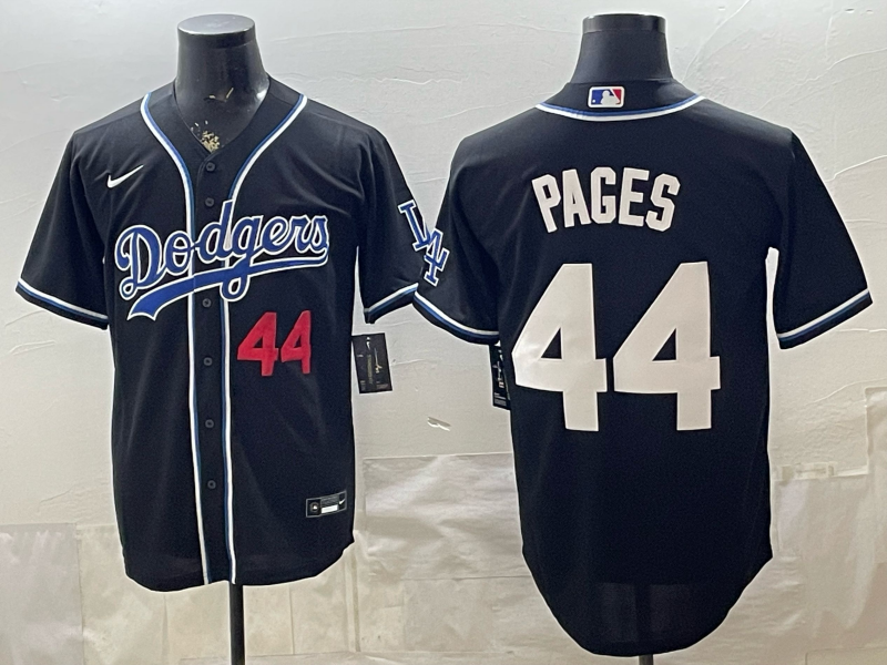 Men's Los Angeles Dodgers Andy Pages #44 Black Limited Player Jersey