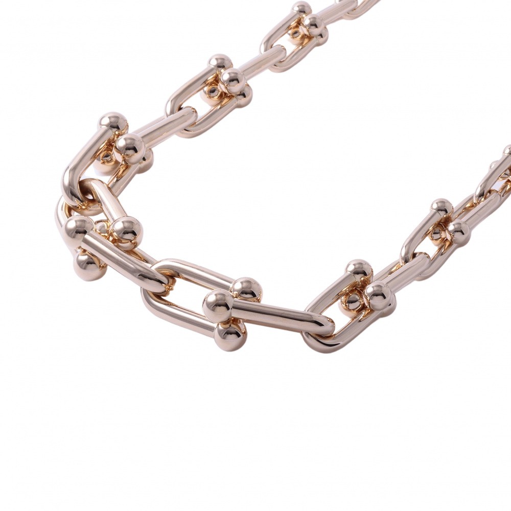 Tiffany & Co. Hardware Graduated Link Necklace 18K Rose Gold 63008958