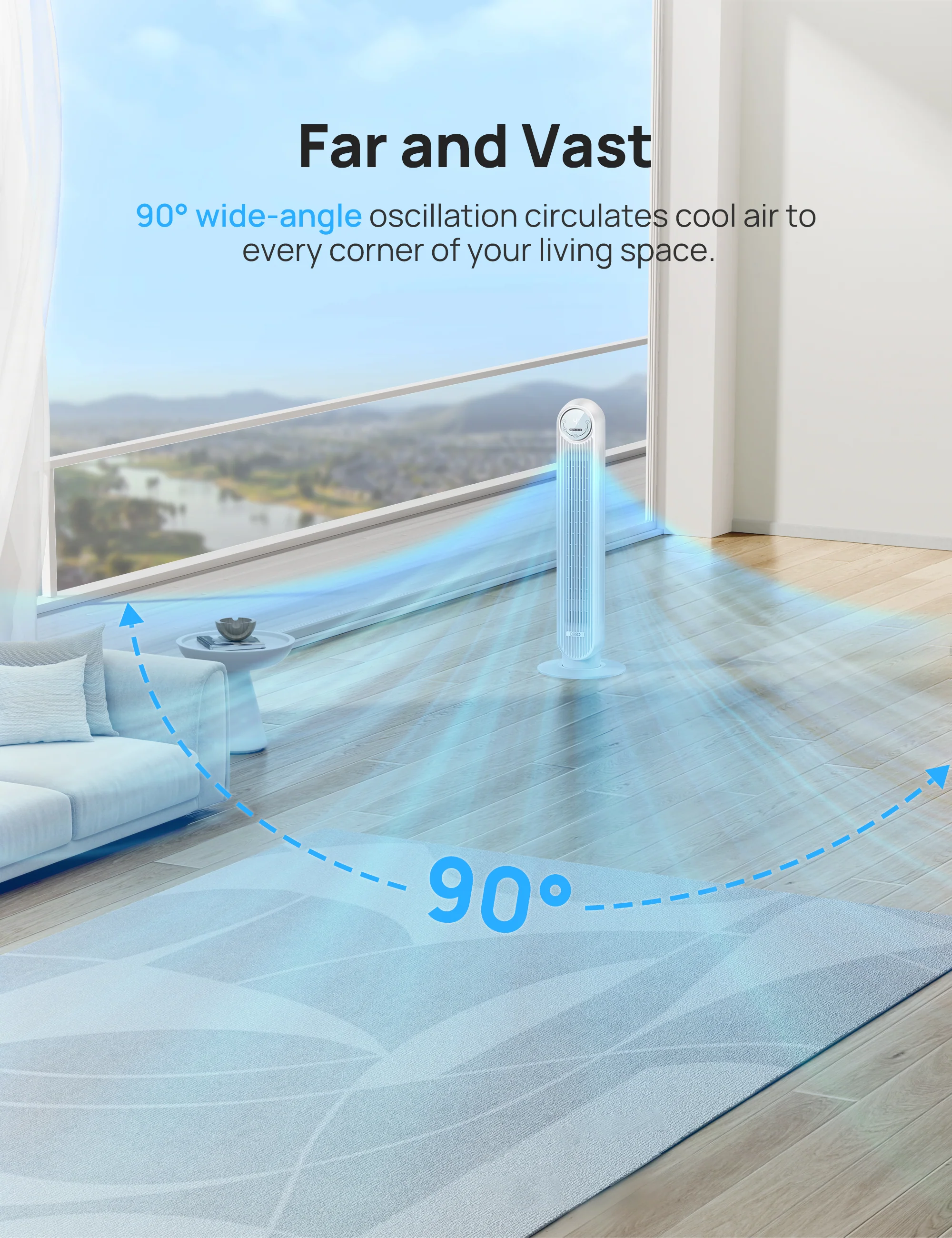 Smart Tower Fan Nomad One S 24ft/s