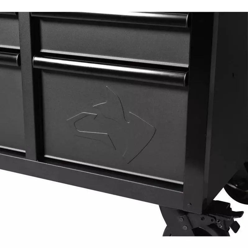 Professional-Grade 61″ Rolling Workbench – 15-Drawer Storage System with Reinforced Solid Wood Top