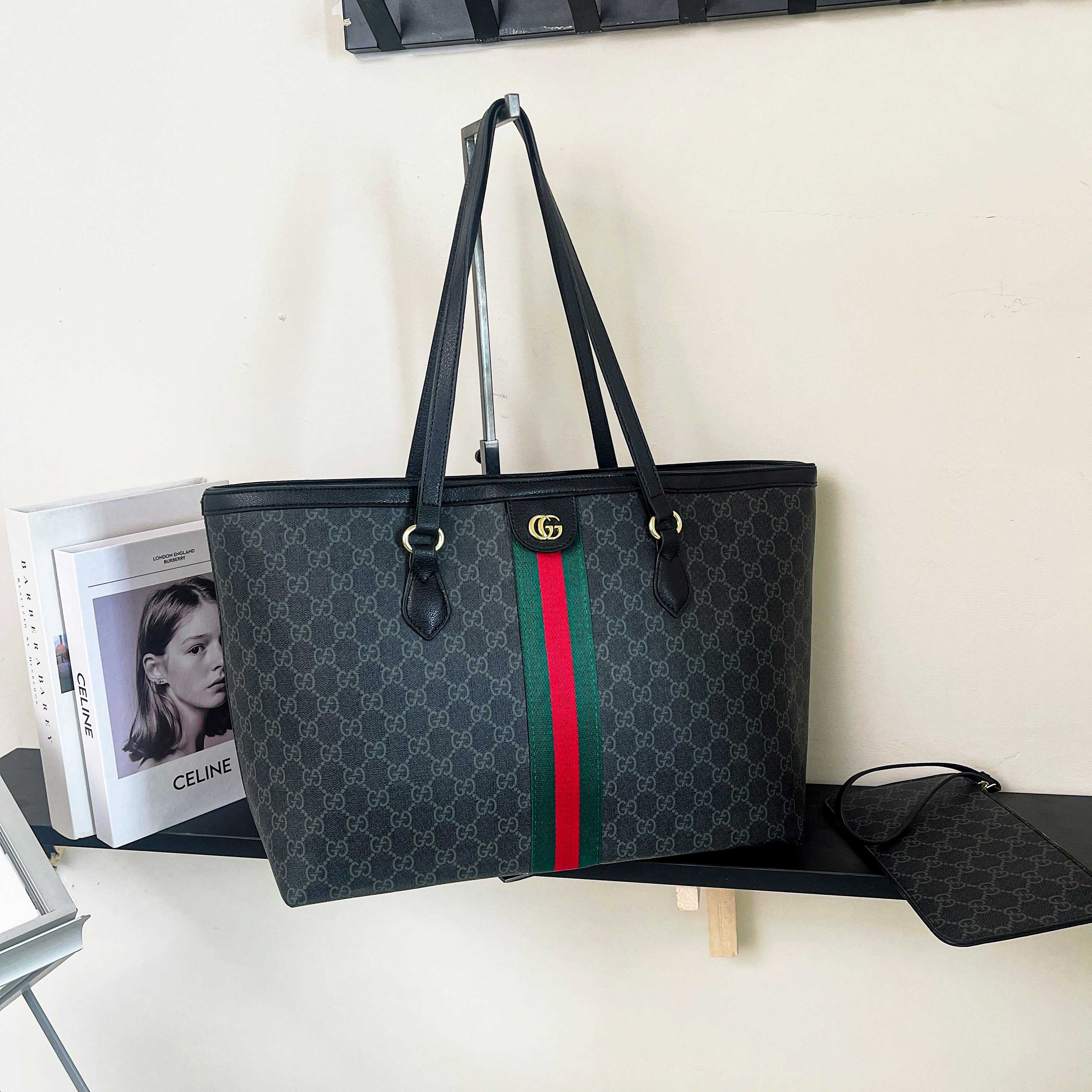 GUCCI old flower tote bag classic and simple - cnluxepick