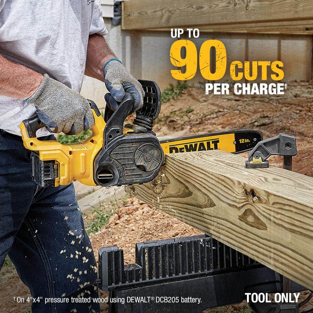 DEWALT 20V MAX 12in. Brushless Battery Powered Chainsaw, DCCS620B