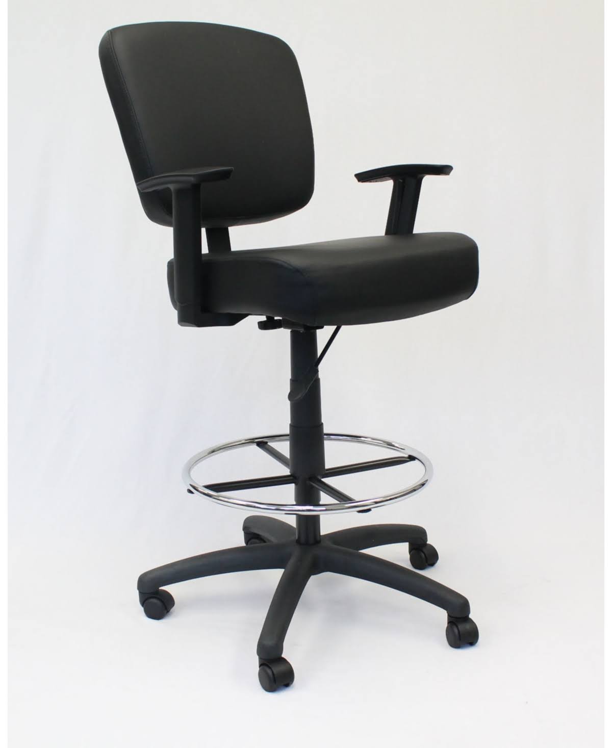 Boss Office Products Black Oversized Drafting Stool