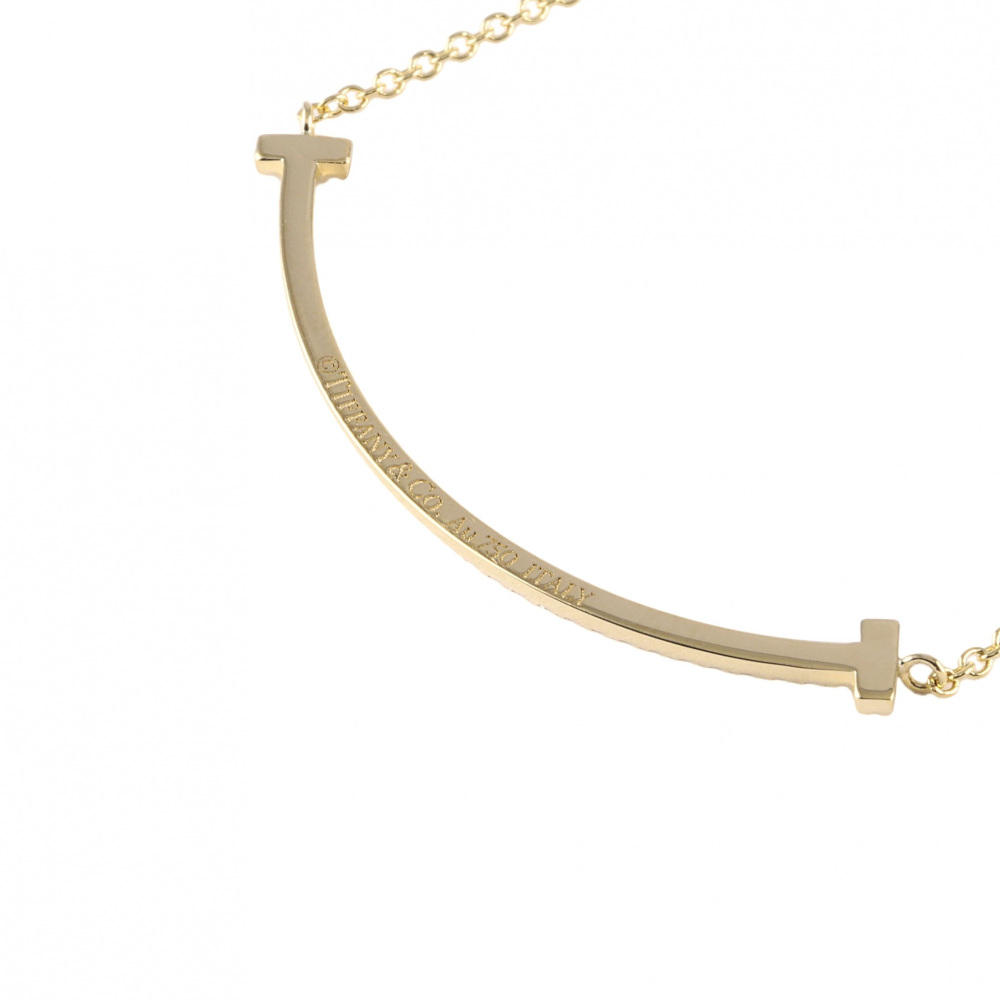 Tiffany & Co. Tiffany T Smile Necklace 18K Yellow Gold Diamond 63058777