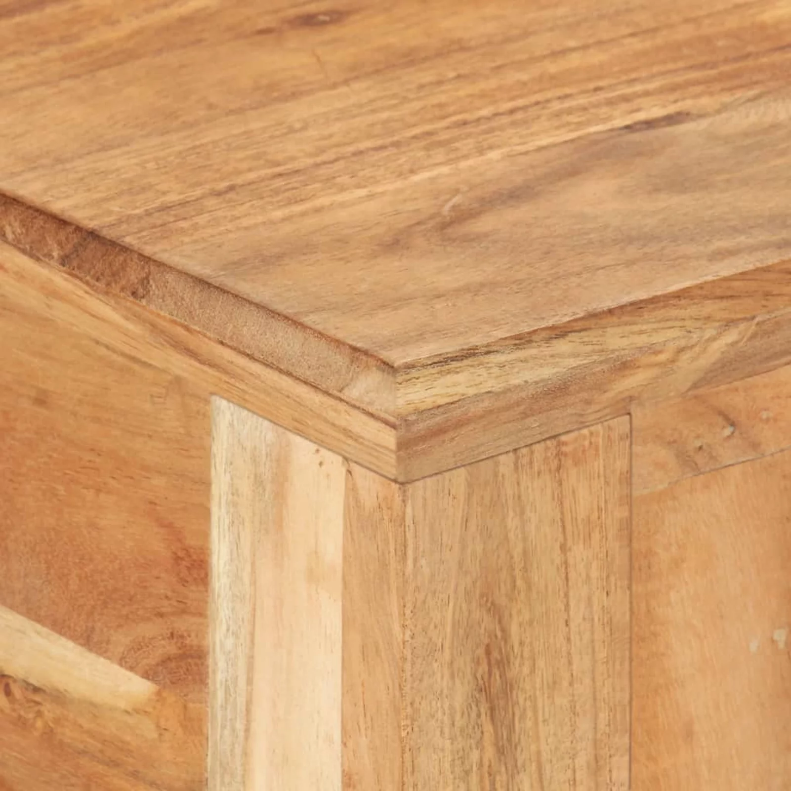 Anself Writing Desk with 2 Storage Drawers Reclaimed Wood Computer Desk Wooden Console Table Home Office Furniture 43.3 x 19.7 x 29.5 Inches (L x W x H)