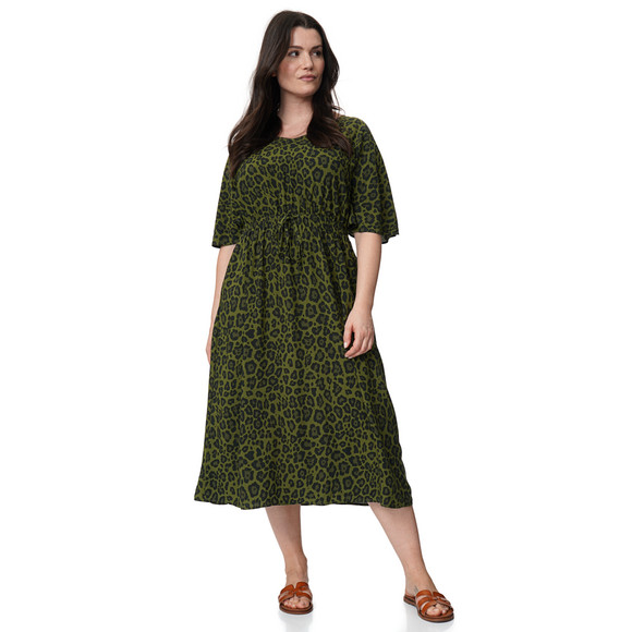 Gina Benotti Damen Maxikleid mit Leo-Print