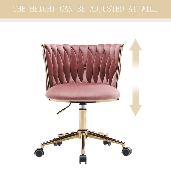 Office Desk Chair,Upholstered Home Office Desk Chairs with Adjustable Swivel Wheels
