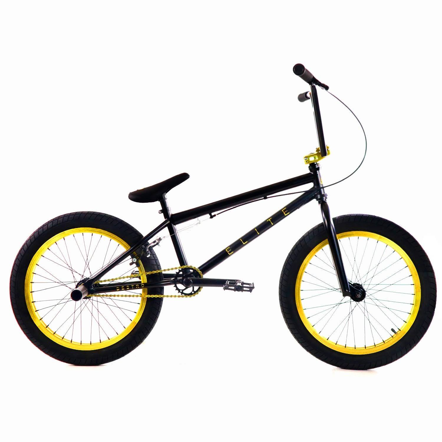 2021 Elite BMX Destro Lightweight Freestyle BMX Bike Bicycle Black Grey