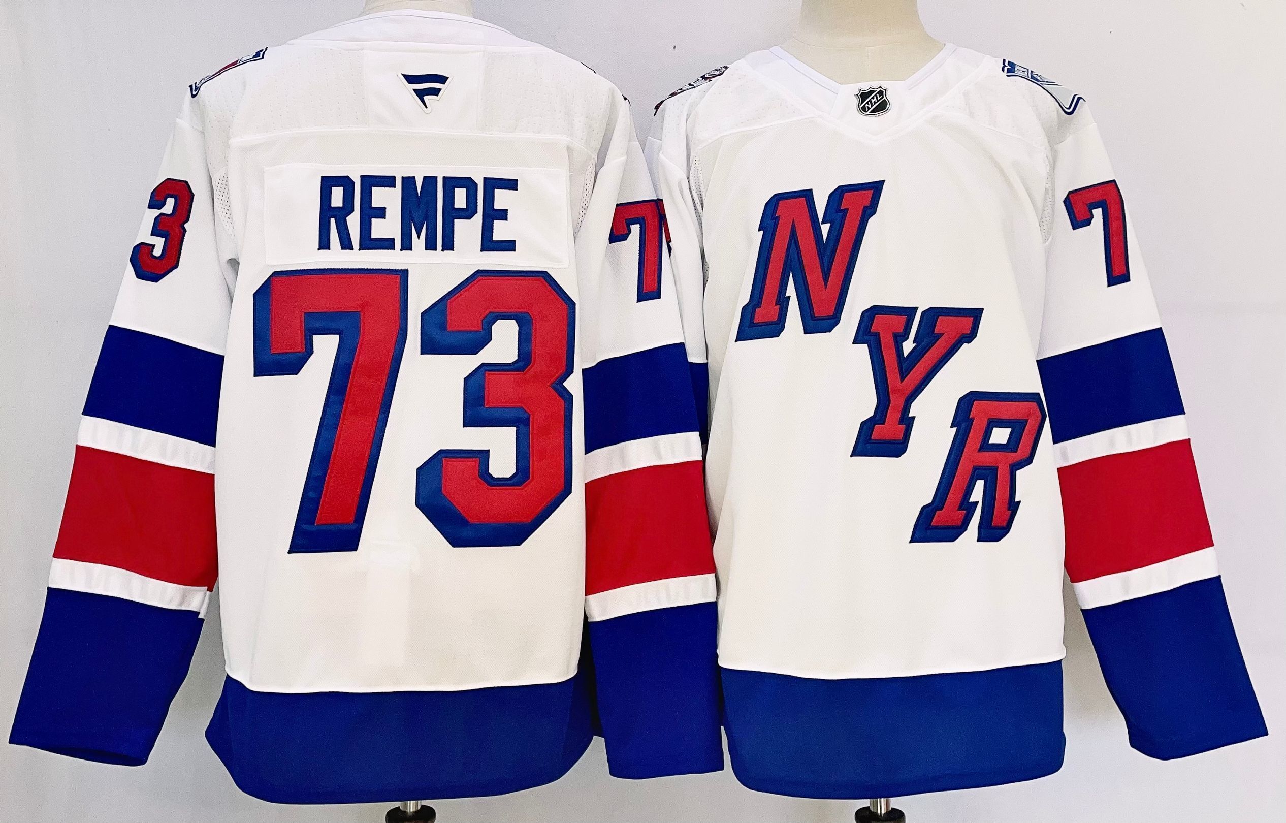 Men's New York Rangers Matt Rempe #73 Fanatics White Player Jersey