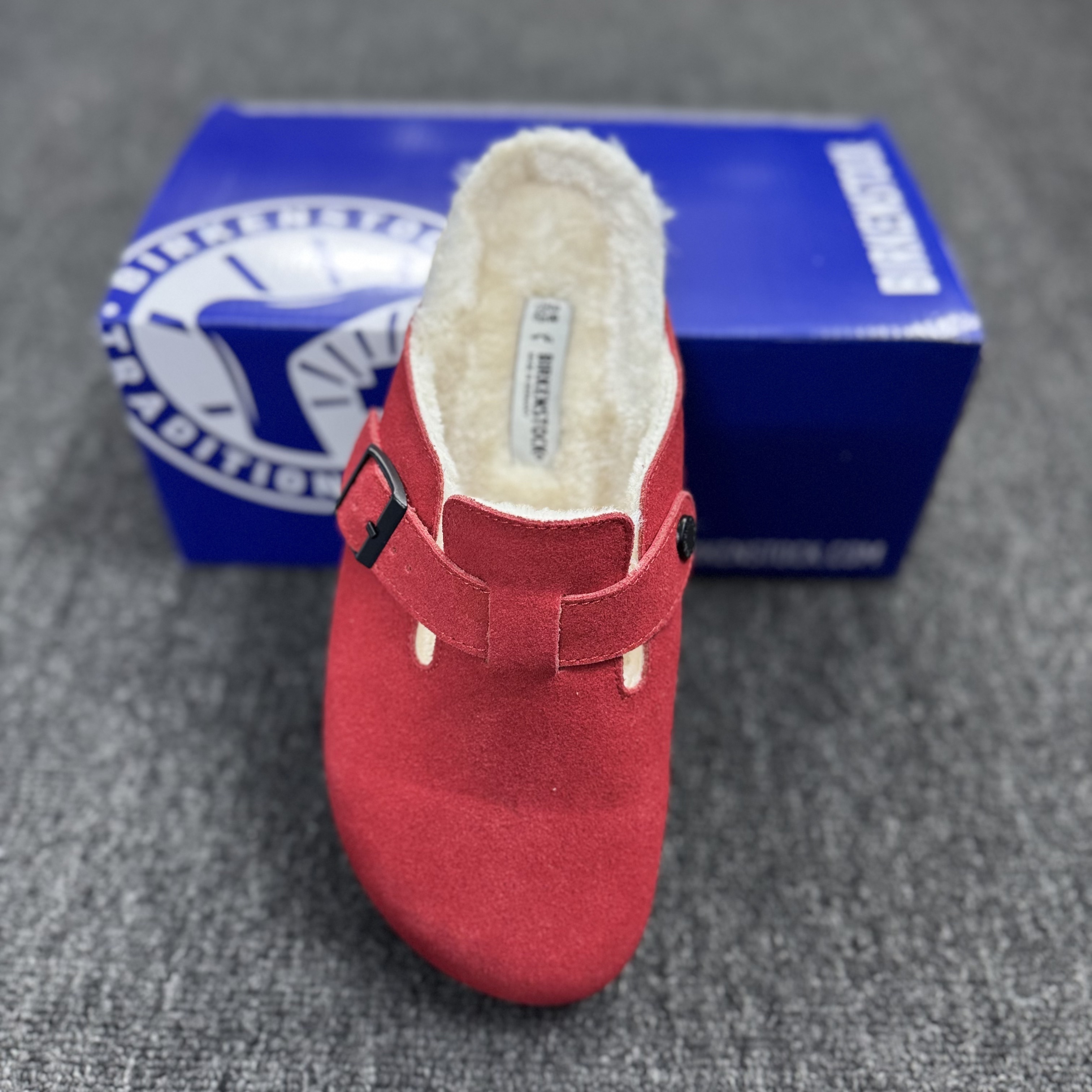Birkenstock Boston Suede Fleece-Lined Casual Shoes