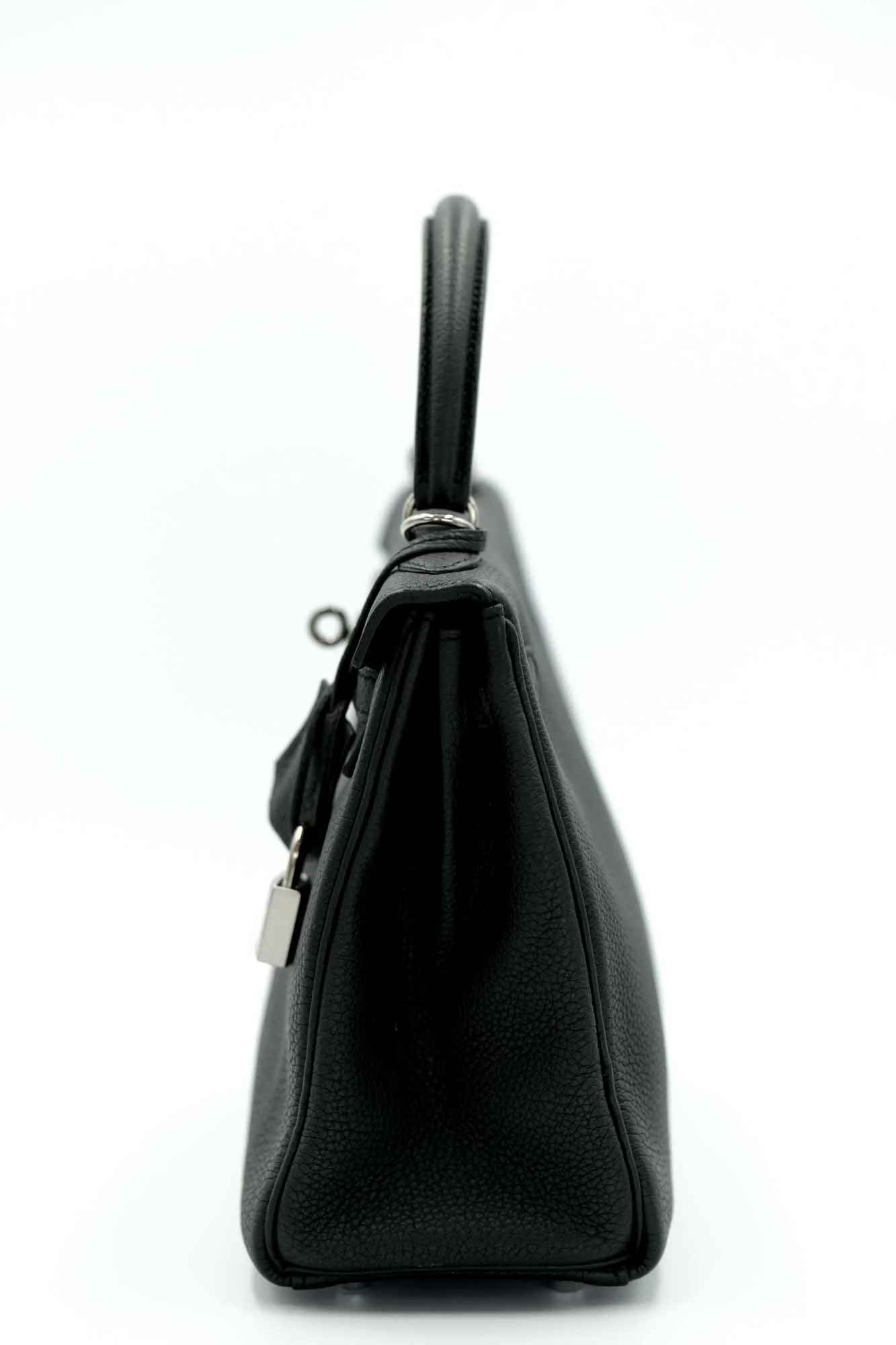 Hermès Kelly 25 Retourne Black Togo Palladium Hardware