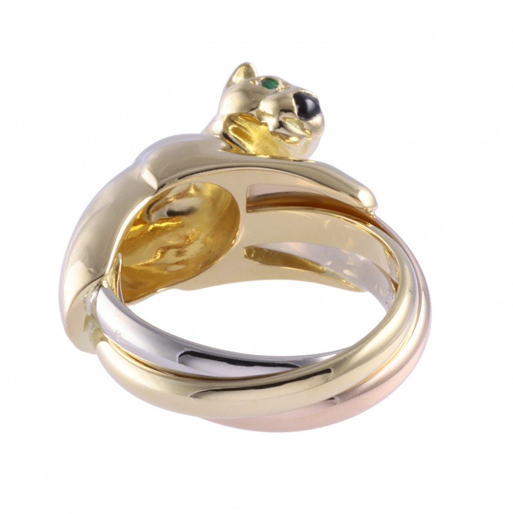 Cartier Panthère Trinity Ring #48 18K Yellow Gold