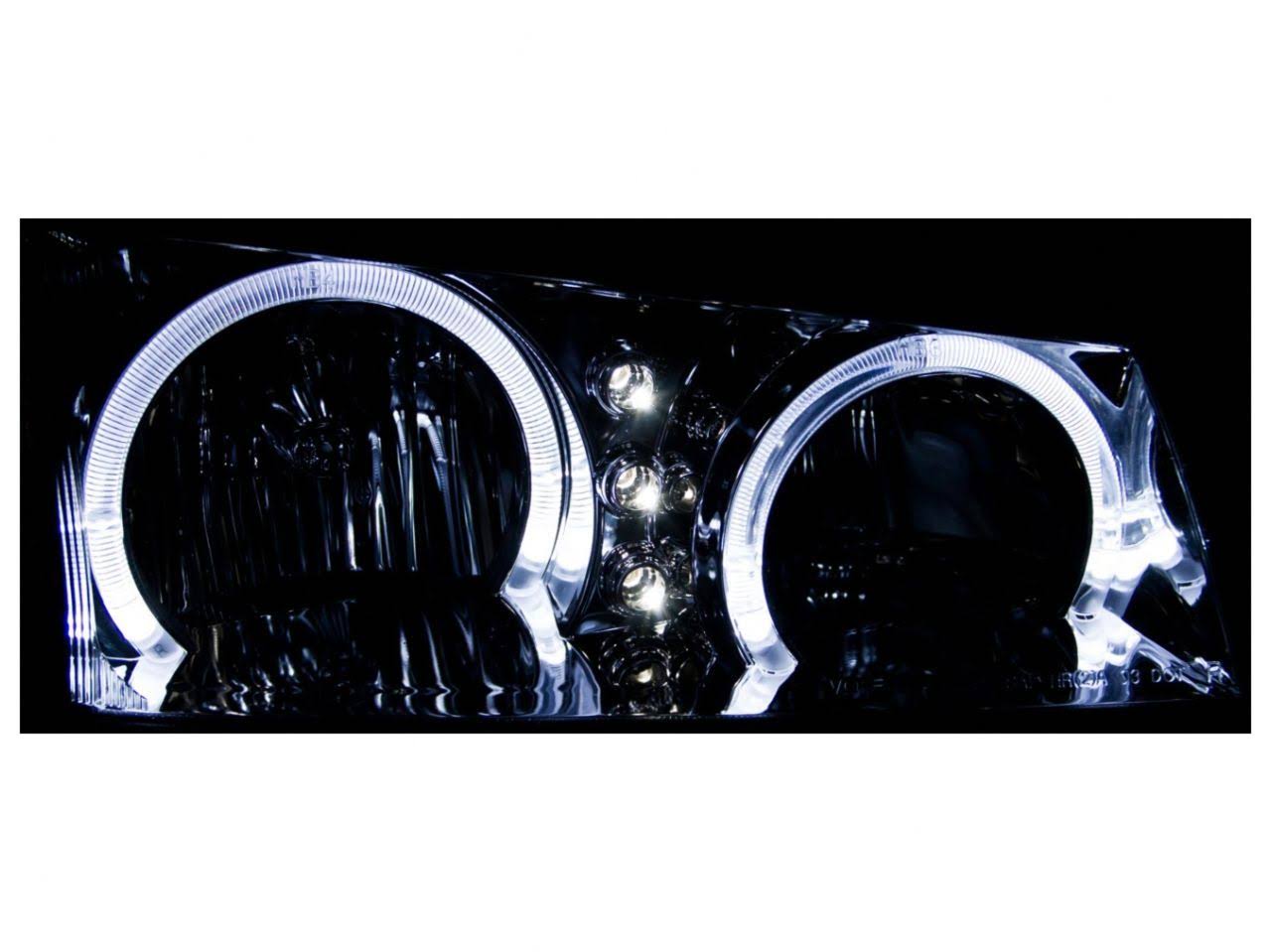 Anzo Chrome Crystal Halo Headlights 111211