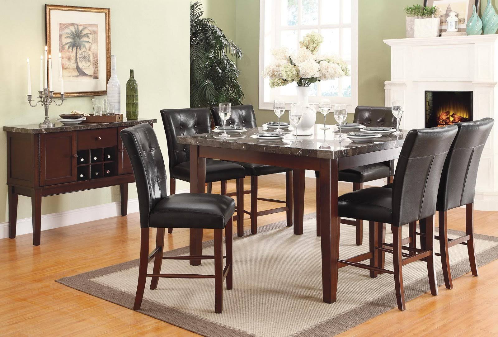 Homelegance Decatur Counter Height Chair in Espresso - Set of 2