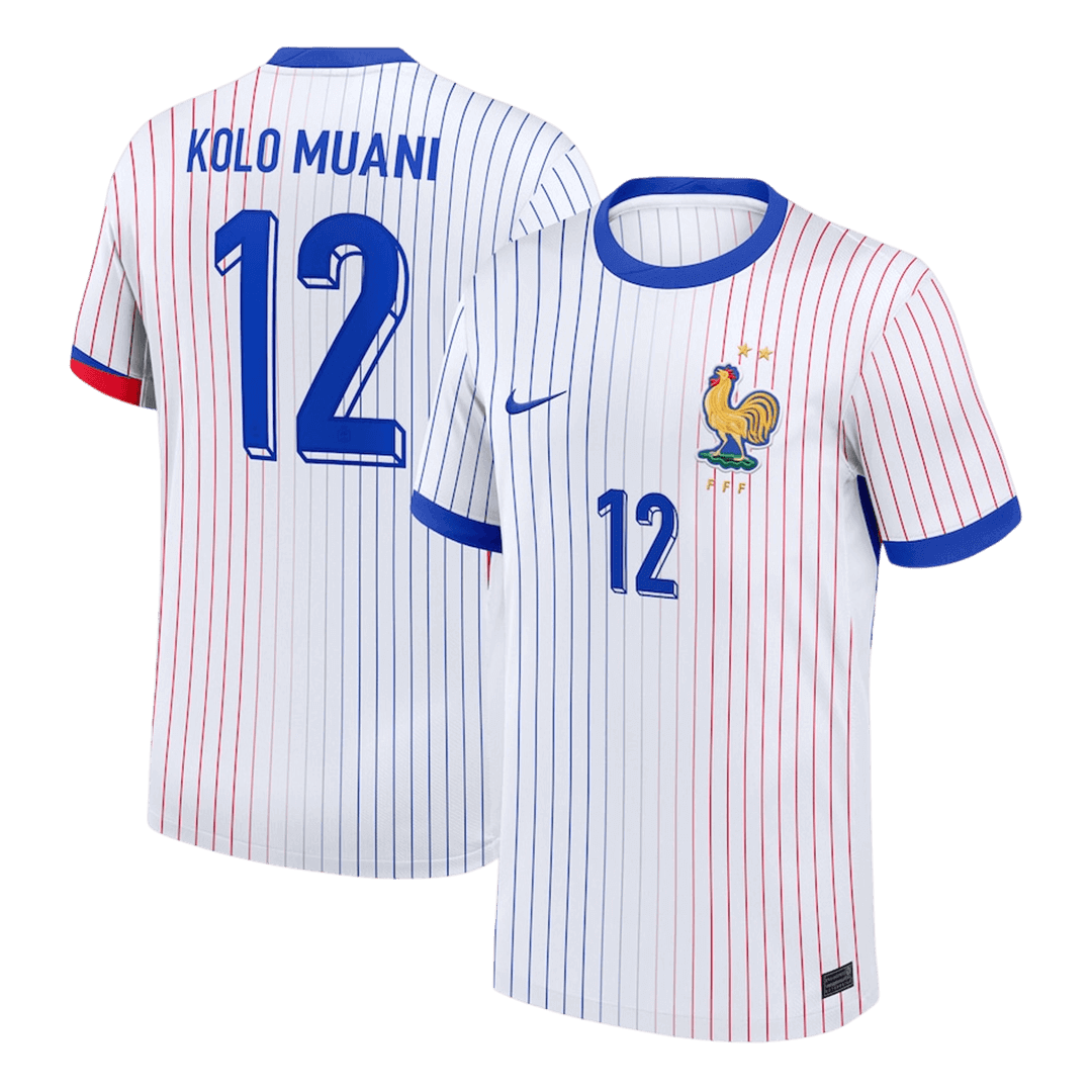 KOLO MUANI #12 France Away Soccer Jersey