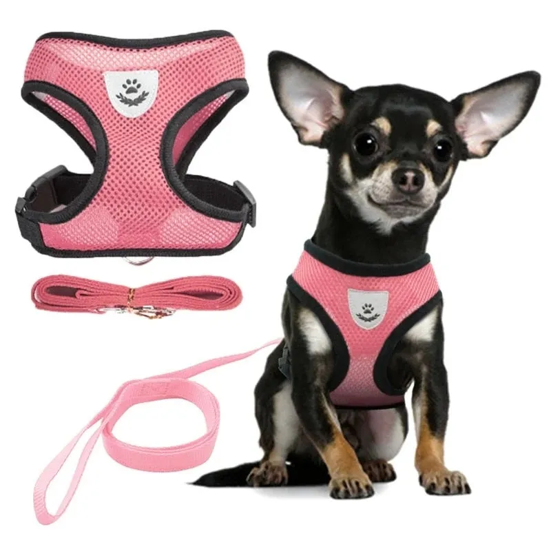 Cat Dog Harness Adjustable Vest Walking