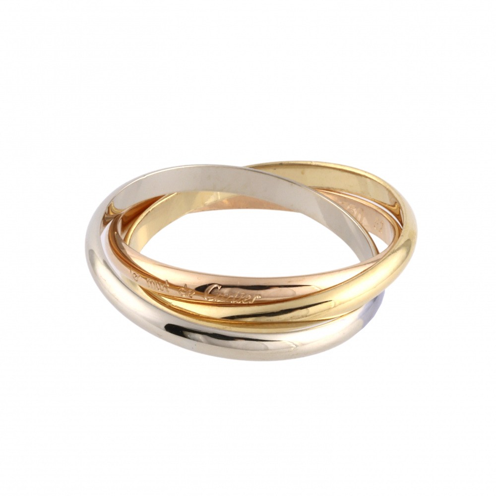 Cartier Trinity Ring Tri-Gold B401380000