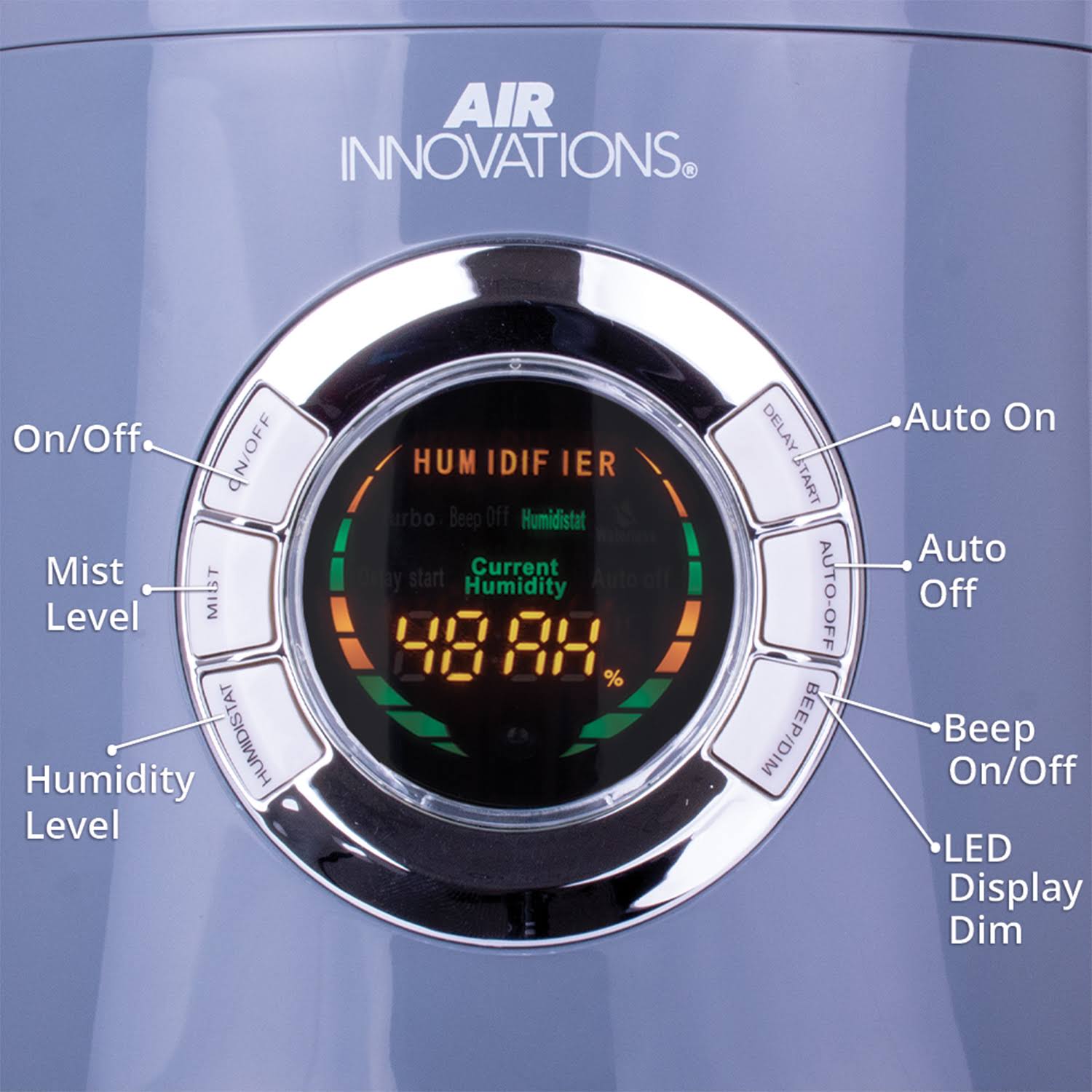 Air Innovations 1.7 gal. Cool Mist Digital Humidifier - Platinum