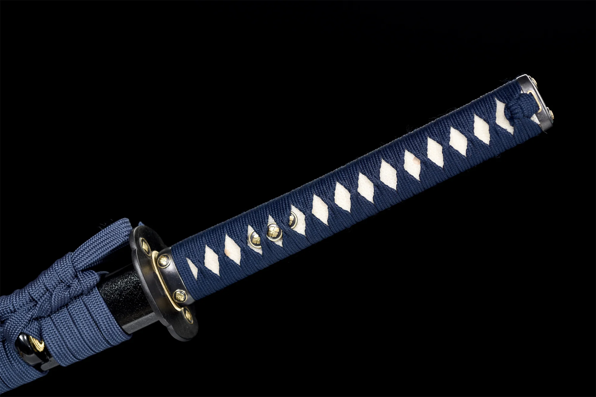 Golden Flower Katana – T10 Clay Tempered, Full Tang