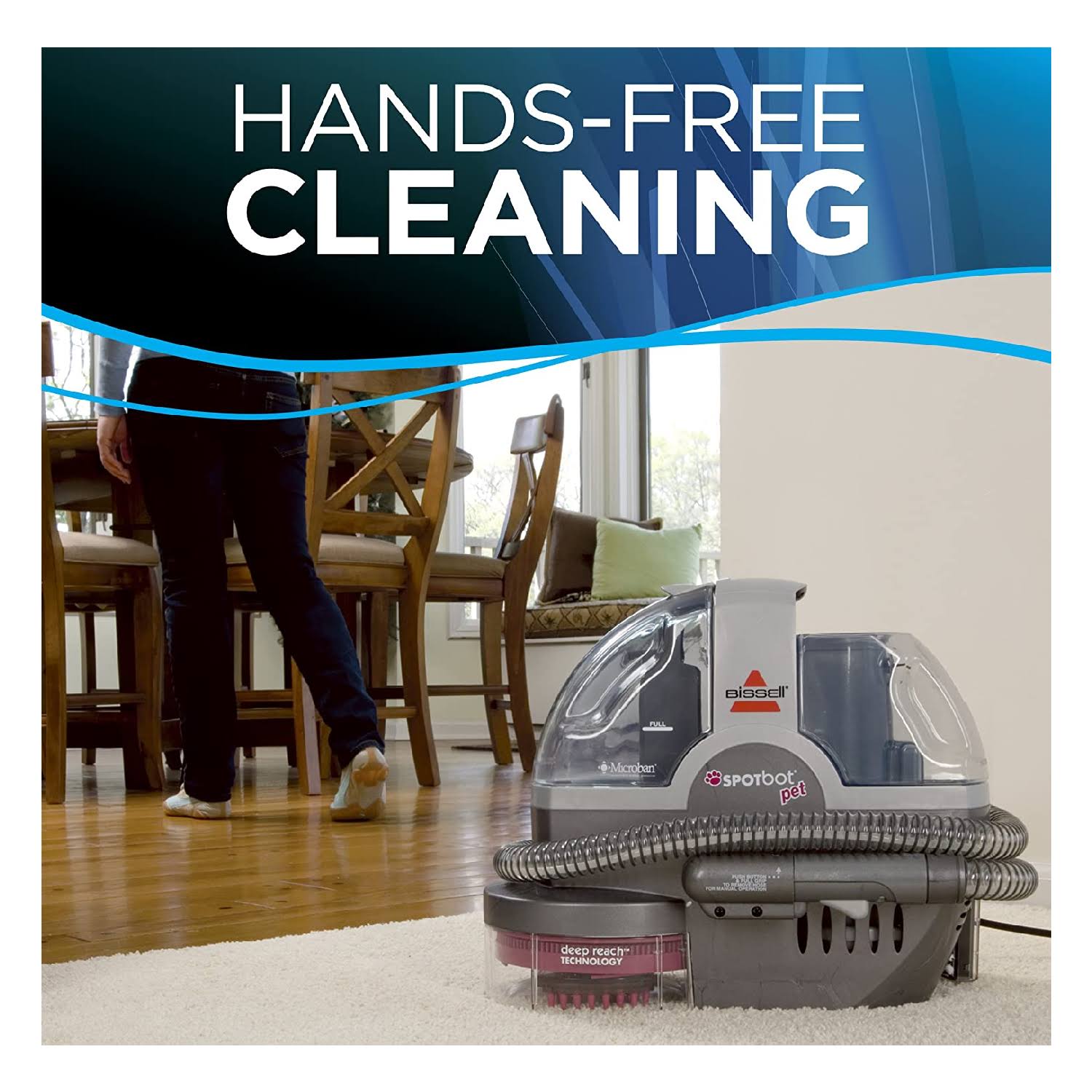 SpotBot Pet Handsfree Spot and Stain Cleaner with Deep Reach Technology 33n8