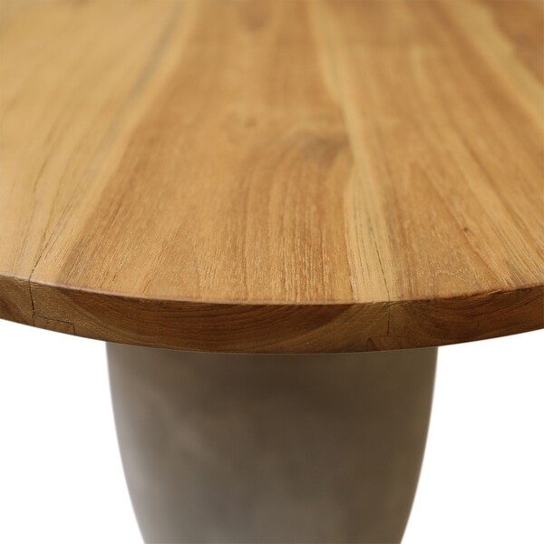 Egaleo End Table,Natural/Gray