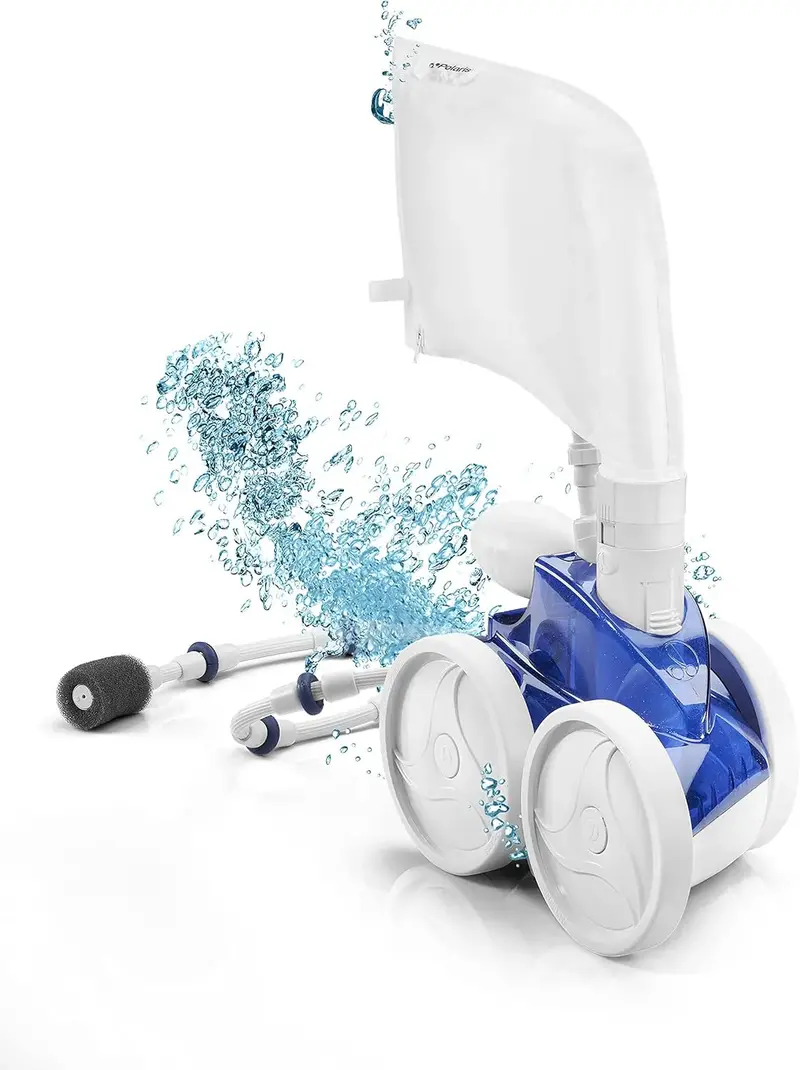 Triple-Jet In-Ground Pool Cleaner — 31-Foot Hose, Single-Chamber Debris Bag, Pressure-Driven Automatic Vacuum