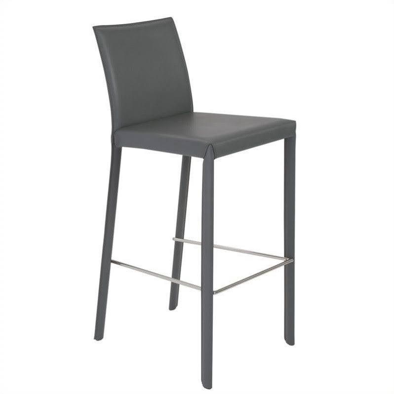 Euro Style 30 in. Hasina Bar Stool - NSS, Gray