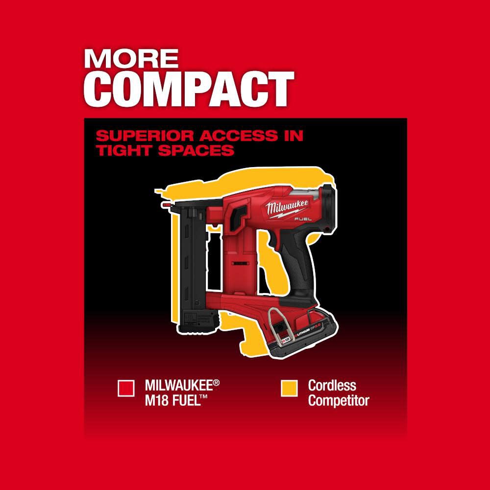 Milwaukee M18 FUEL 18 Gauge 1/4 in. Narrow Crown Stapler Kit 2749-21CT