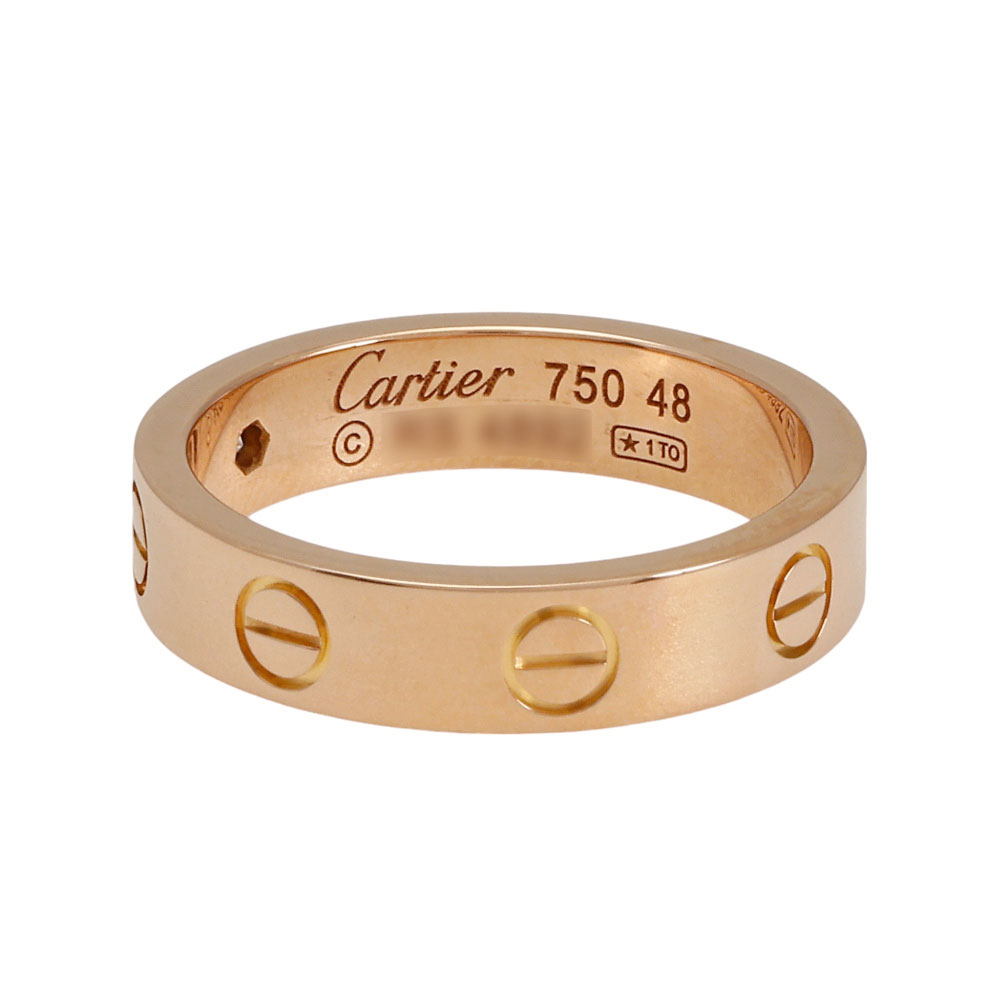 Cartier Love 1 Diamond Ring 18K Rose Gold B4050700