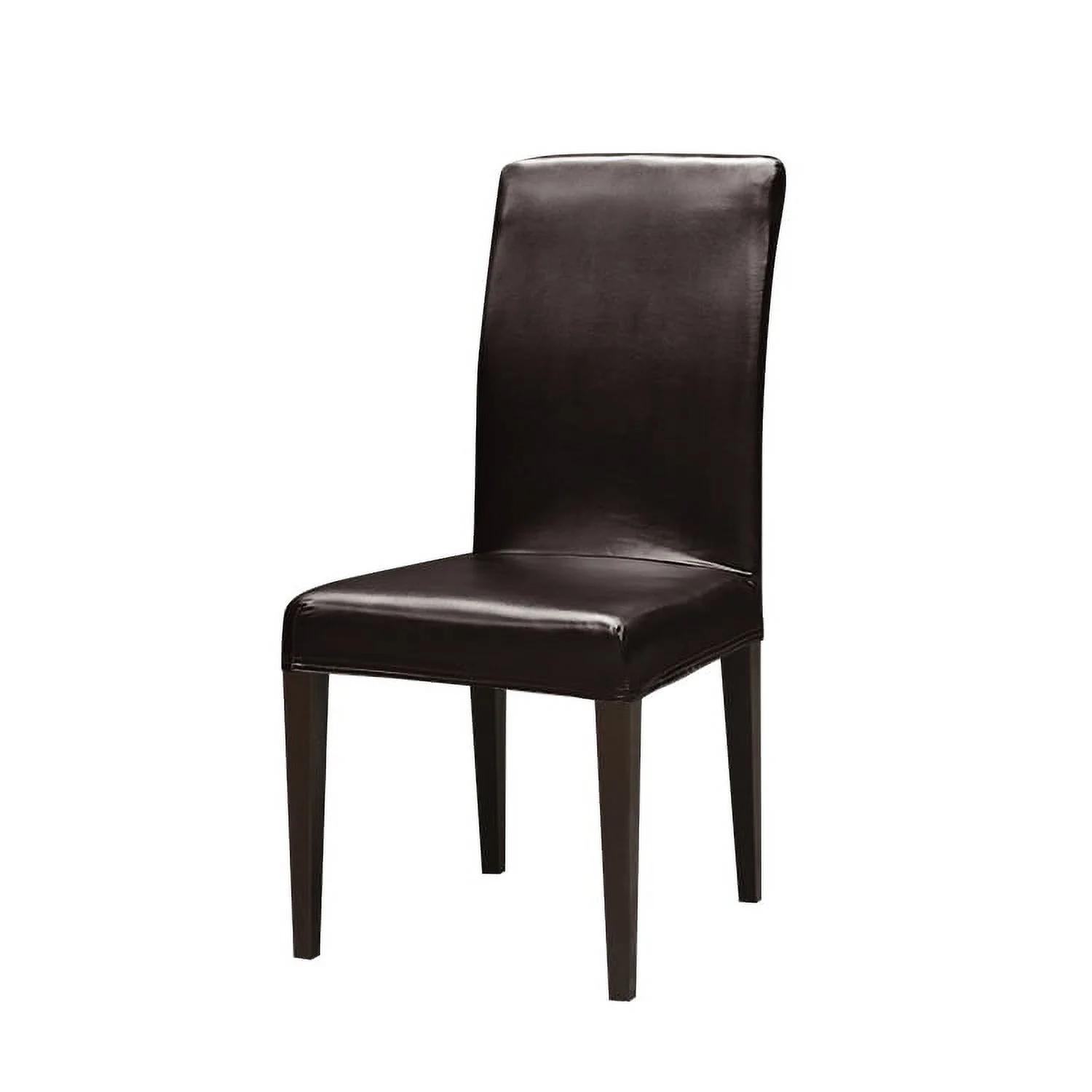 PU Leather Dining Chair Covers, Chair Slipcover Solid Waterproof and Oilproof Stretch Protector Cover Wedding Party Banquet Decoration(4Sets,Brown)